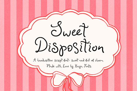 Sweet Disposition Handwritten Script