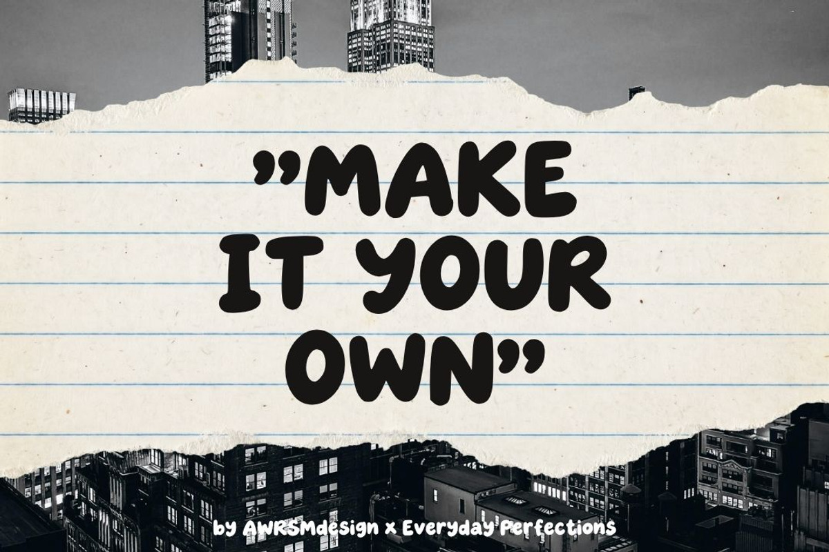 Bramivo | Bold Playful Display Font, a Handwritten Font by Everyday Perfection (Photo 4 of 5)