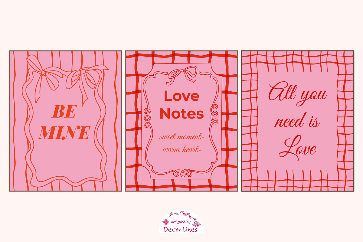 Love Wall Art Printable Set, a Decorative Illustration by Decor Lines (Photo 5 of 10)