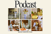 Podcast Canva Templates for Insta, a Social Media Template by BYOTstudios (Thumbnail 2 of 10)