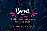 Procreate glitter brushes + textures, a Brush Add-On by Endete & Mazak brushes (Thumbnail 2 of 6)