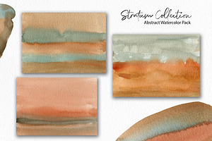 Stratum Watercolor Abstract Textures