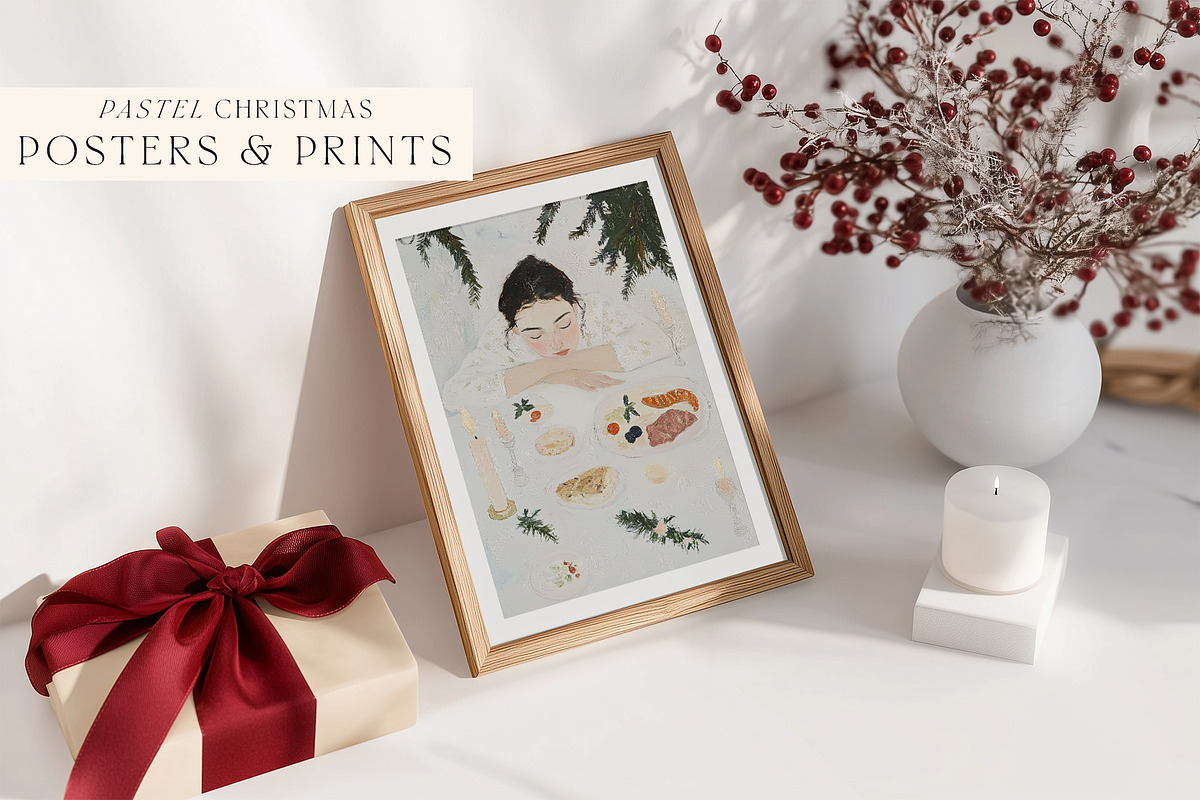 Pastel Christmas 100 Prints, a Background Graphic by Muse Artist (Photo 10 of 14)