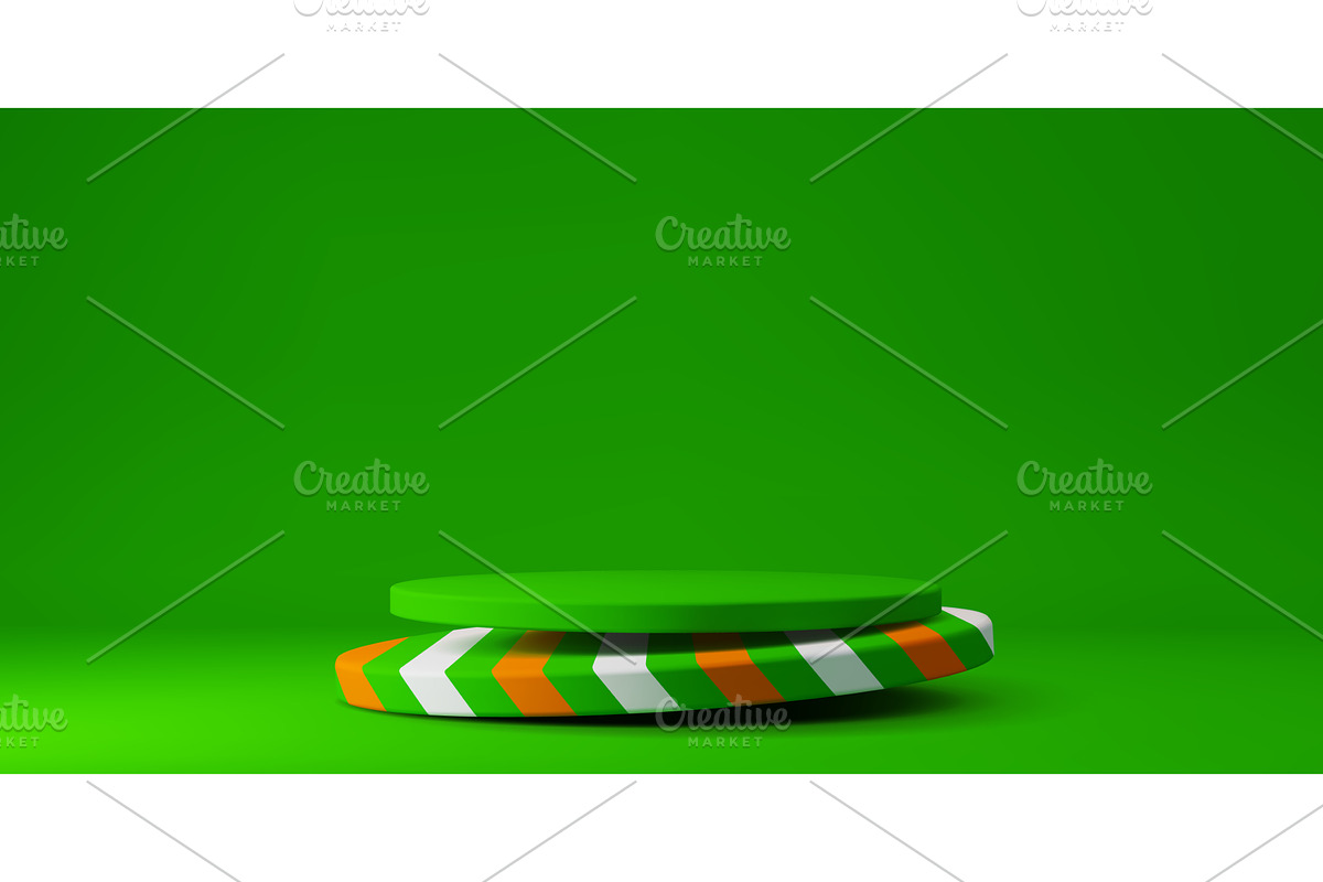 Happy St Patrick Day podium, an Object Illustration by Buch&Bee