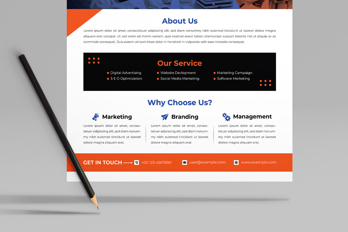 Creative Marketing Agency Flyer, a Flyer Template by MightyDesign (Photo 5 of 8)