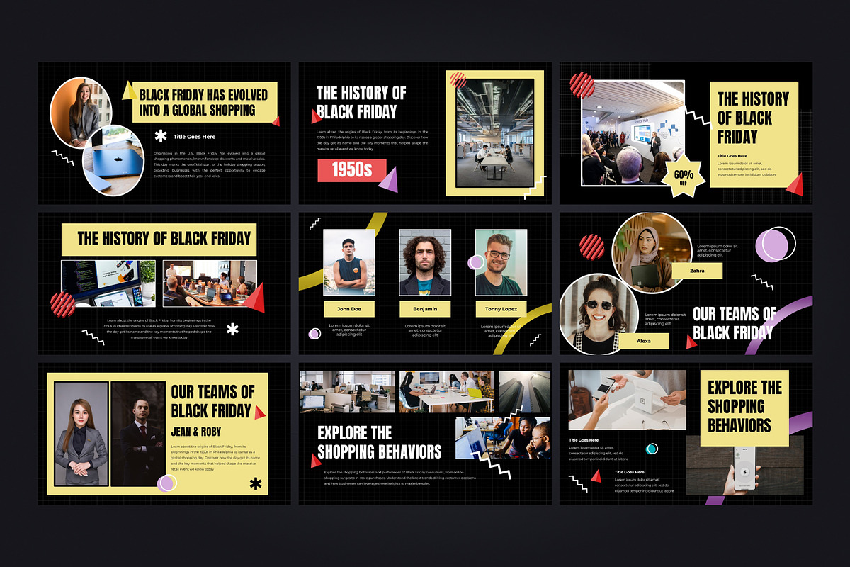 Black Friday Powerpoint Template, a Presentation Template by Eklip Studio (Photo 3 of 6)