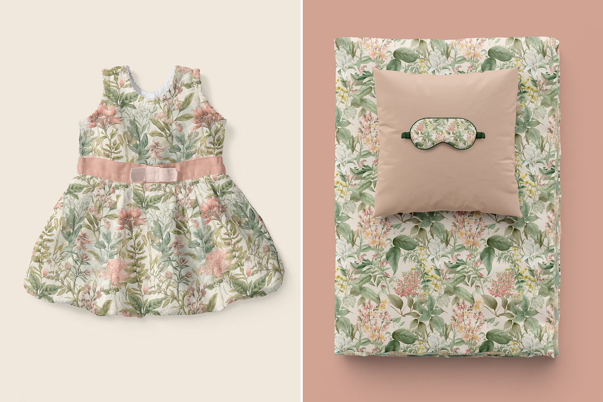 Vintage Botanical Set, a Pattern Graphic by Ninterints (Photo 9 of 13)