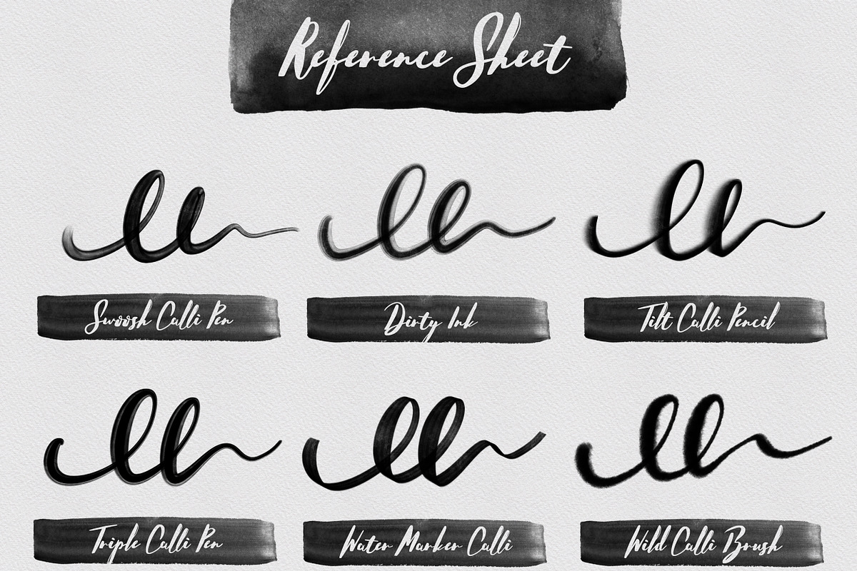 Procreate Lettering & Paint Brushes, a Brush Add-On by friday supply (Photo 2 of 6)