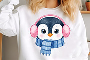 Cute Christmas Animals Clipart, an Illustration by SinaCreation (Thumbnail 4 of 7)