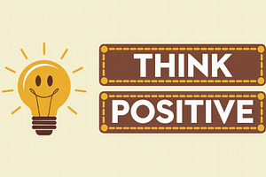 Motivational illustration with a smi, an Abstract Photo by Perpis