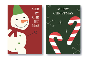 Retro Christmas Cards, a Design Template by Barsuk's Shop
