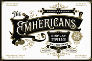 NS Emhericans + Extras, a Serif Font by Novisouldado (Thumbnail 1 of 14)