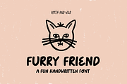 Furry Friend Handwritten Bold Font, a Handwritten Font by Forth and Wild (Thumbnail 1 of 7)