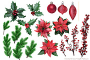 Watercolor Christmas Collection, an Illustration by Amanda Ilkov (Thumbnail 4 of 4)