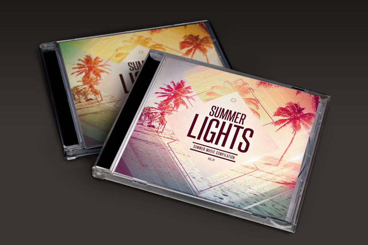 Summer Lights CD Cover Artwork, a Templates & Theme by styleWish