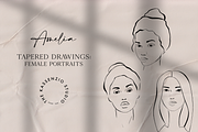 Amelia Line Art Pack, an Illustration by Kassenzio Atelier (Thumbnail 1 of 9)