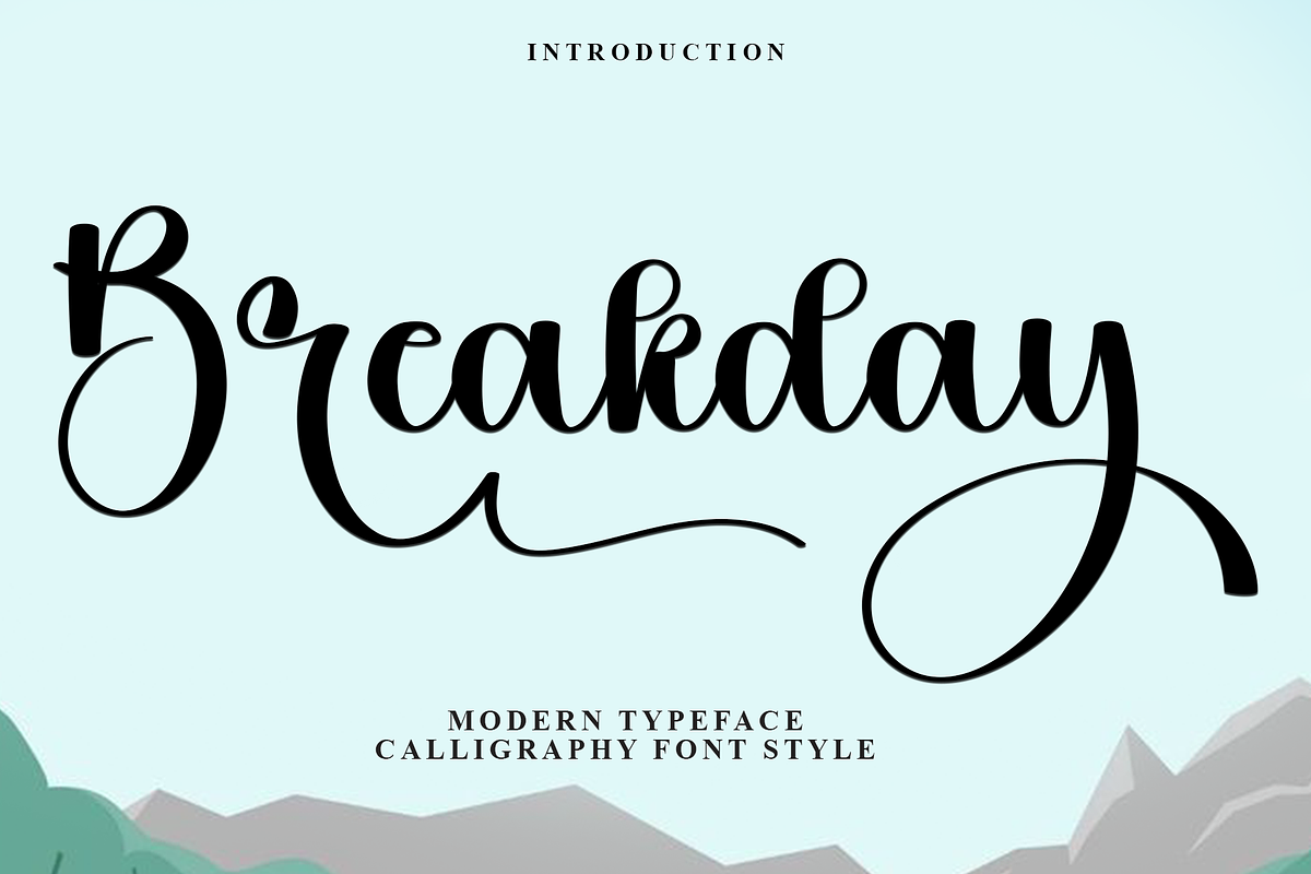 Breakday, a Handwritten Font by FreshTypeINK (Photo 1 of 8)