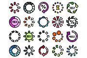 Set of loading icons and progress, an Object Graphic by pikepicture (Thumbnail 2 of 3)
