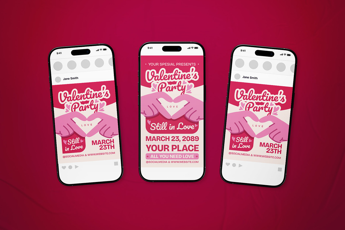 Valentine Party Event Flyer Set, a Flyer Template by The Good Store (Photo 2 of 2)