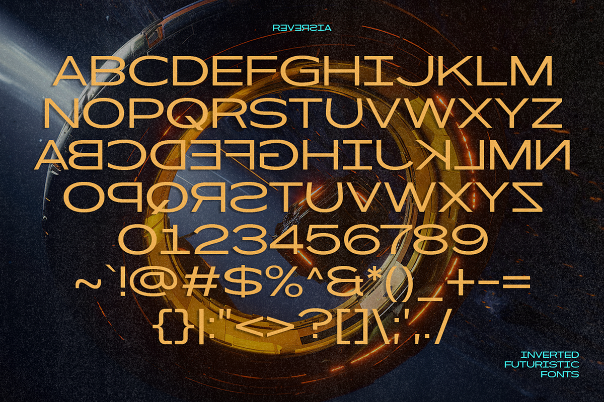Reversia - Inverted Expanded Fonts, a Sans Serif Font by Konstantine Studio