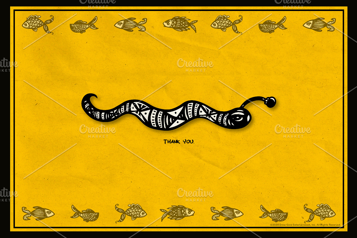 18 Trippy Hand-Drawn Vector Fish, an Animal Illustration by Fuzzy Poet by DG2 (Photo 4 of 4)