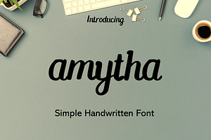 Amytha Modern Handwritten Font