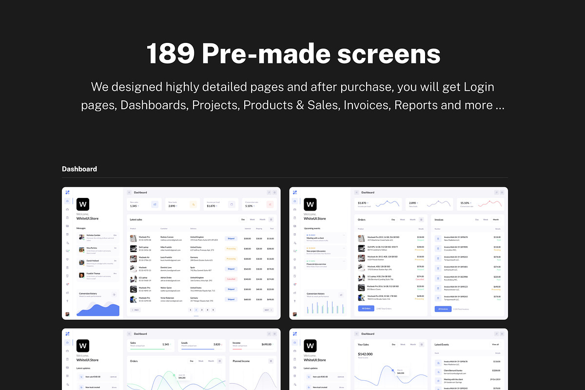 BetaCRM - SaaS Web UI Kit, an UI Kit Template by WhiteUI.Store (Photo 10 of 13)