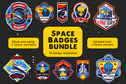 Space badge bundle, a Templates & Theme by DGIM studio (Thumbnail 1 of 9)