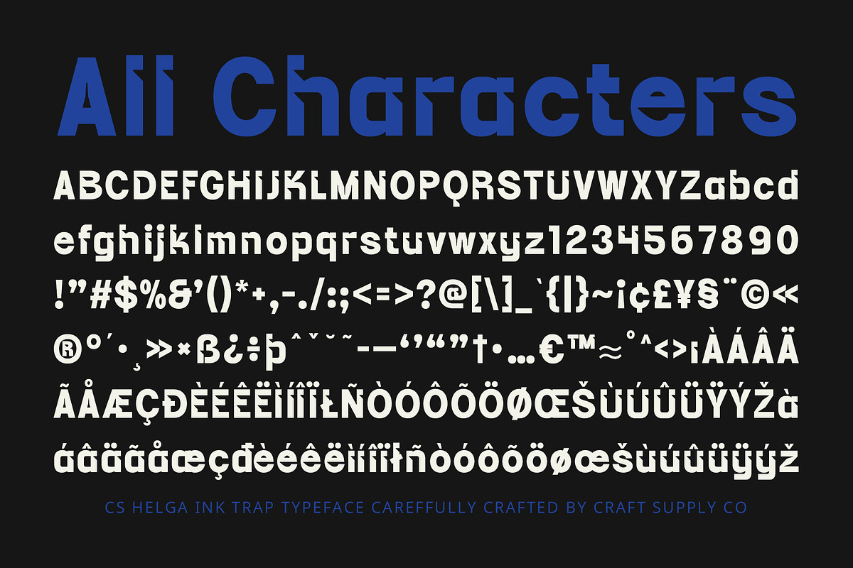 CS Helga – Inktrap Font, a Sans Serif Font by Craft Supply Co. (Photo 8 of 8)