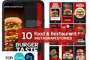 Food Instagram Story Canva Template, a Social Media Template by DreamColor (Thumbnail 1 of 5)