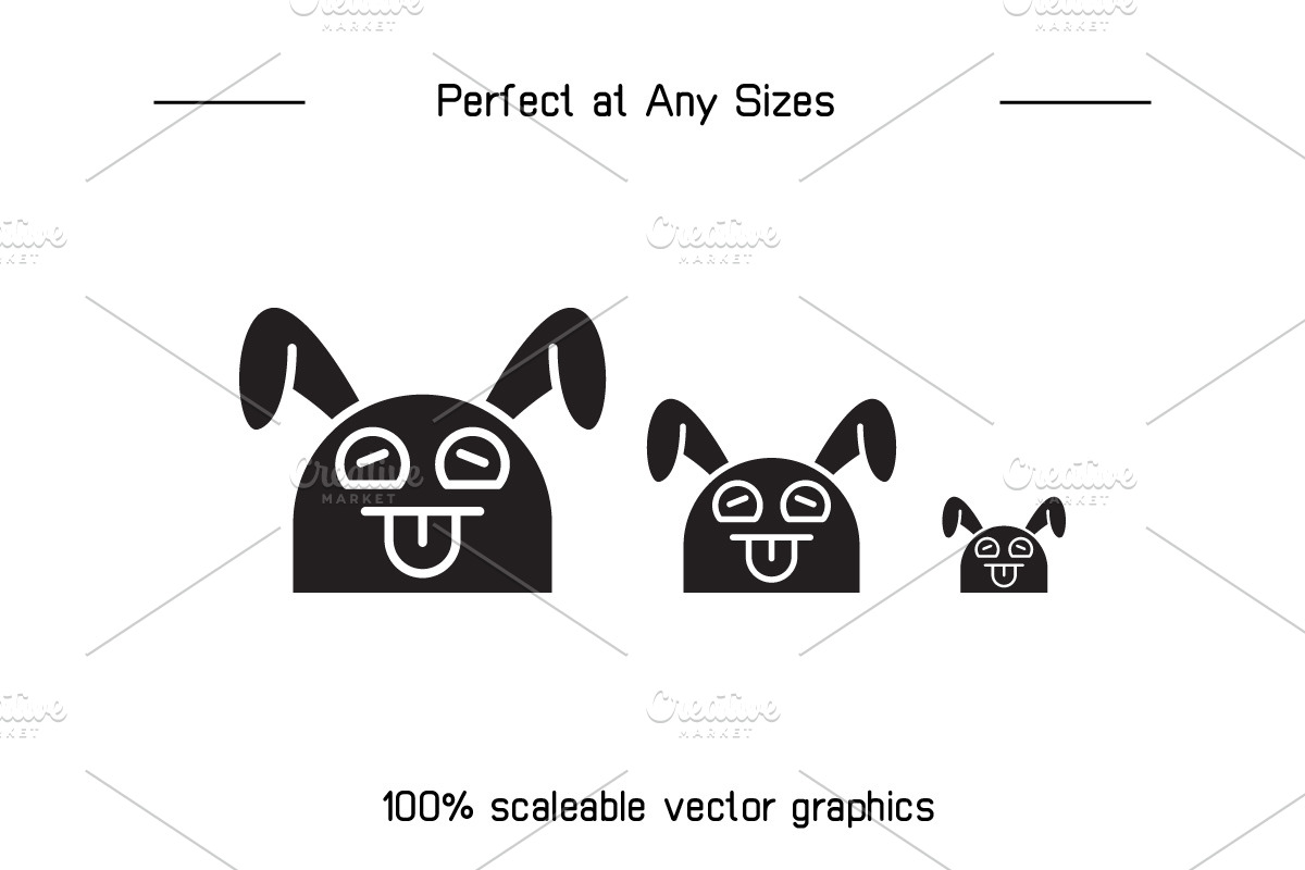 Cheeky and Cute Rabbit Emojis, an Animal Illustration by Designfour (Photo 7 of 7)