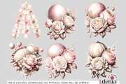 Vintage Romantic Wedding Cliparts, a Seasonal Illustration by EdeniaArtStudio (Thumbnail 8 of 8)
