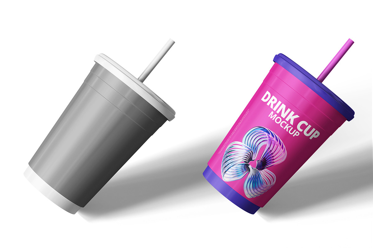 Drink Cup Mockup, a Cups & Container Mockup by Designbuys (Photo 3 of 3)