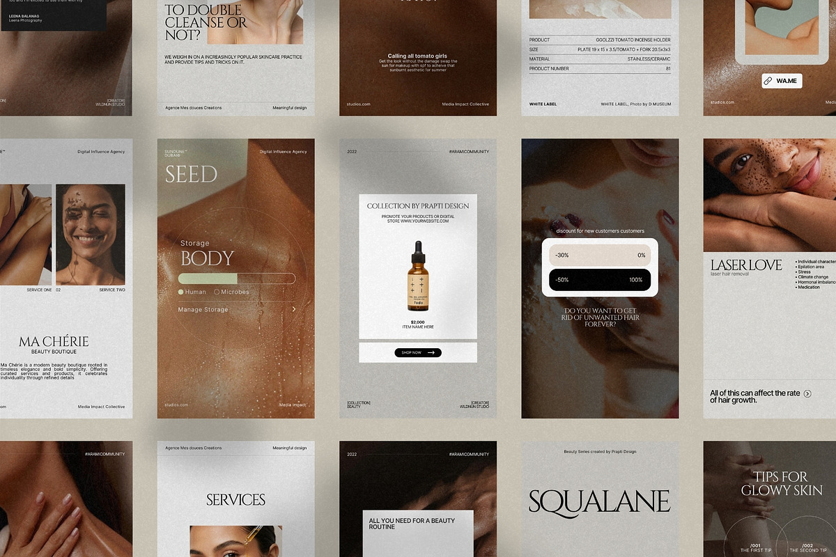 Skincare Story Templates for Canva preview 6