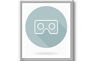 Vector Flat Icon . VR Logo, an Outline Icon by FineArtStudio (Thumbnail 3 of 3)