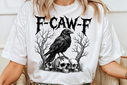 Crow Raven PNG, F-CAW-F Funny, a Work Illustration by Sublimation Artist (Thumbnail 4 of 9)