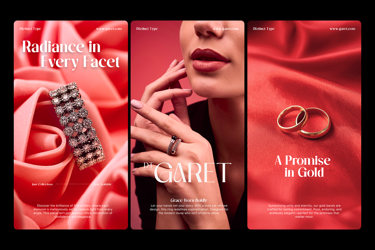 DT Garet – Luxury Serif Typeface, a Font by Diztinct Type (Photo 9 of 12)
