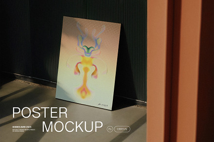 Urban Poster Mockup, a Mockup by Goodies.Buro