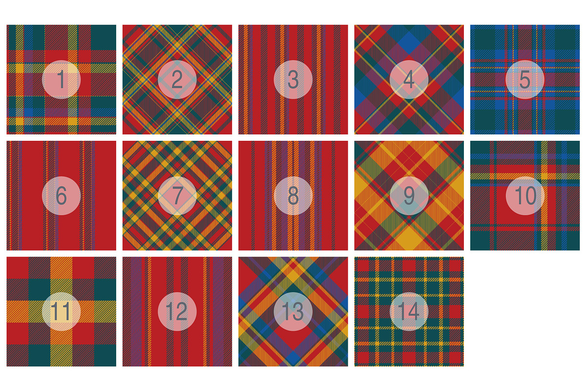 #54 Christmas Pattern Plaids, a Pattern Graphic by Plaid4You (Photo 2 of 8)