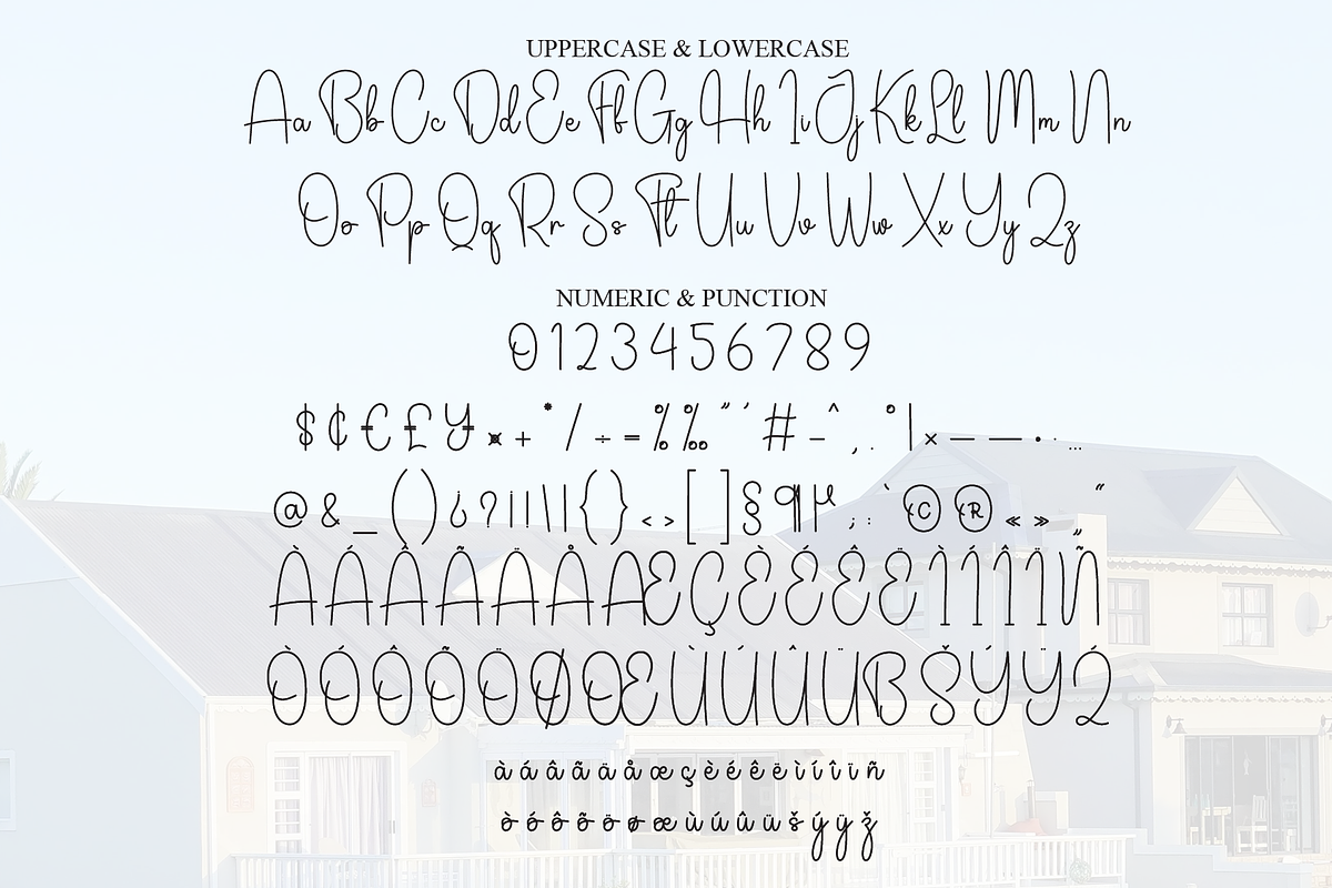 House | Script Font preview 7