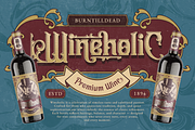 Slanfield, a Serif Font by Burntilldead (Thumbnail 3 of 11)