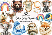 Baby Shower Clipart,Boho Nursery PNG, an Illustration by SinaCreation (Thumbnail 1 of 5)
