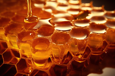 Honeycomb and honey, a Food & Drink Photo by AlyaAnd