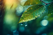40 Rain in the forest, close up, a Background Photo by Design_Planet (Thumbnail 8 of 14)