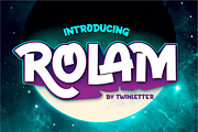 Rolam, a Sans Serif Font by twinstd (Thumbnail 1 of 11)