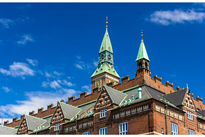 Roof of Copenhagen City Hall - Denmark, an Architecture Photo by Leonid Andronov