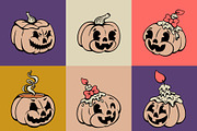 Scary Halloween Pumpkins, a Seasonal Illustration by Alina Sh (Thumbnail 6 of 6)
