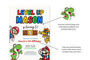 Super Mario Birthday Invitation, an Invitation Template by heynomi (Thumbnail 7 of 20)
