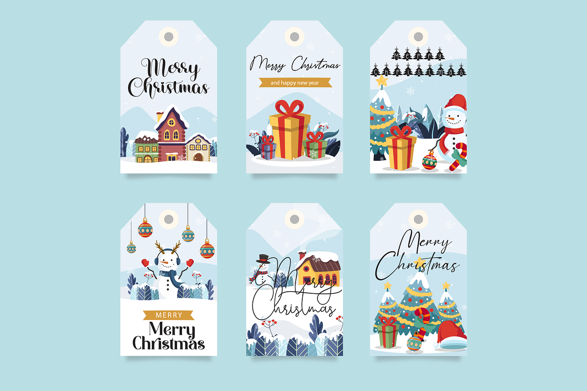 Christmas greeting Templates, a Branding & Logo Template by BearyType Studio (Photo 3 of 12)