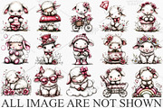 Whimsical Spring Lamb Clipart Bundle, an Illustration by Canvas Craft (Thumbnail 3 of 7)